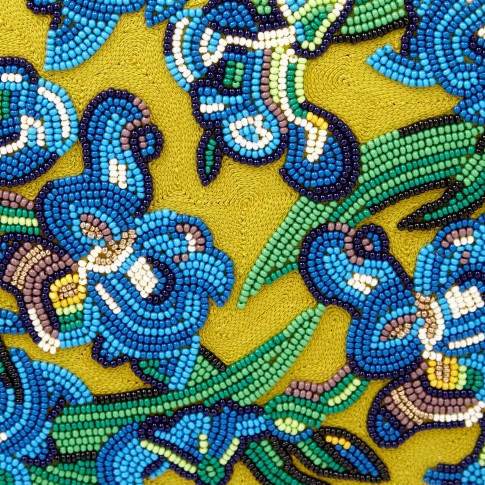 Sophie Cano x Van Gogh Museum, Beaded Mini Bag Irises