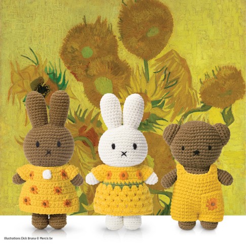 Van Gogh Miffy Overall Sunflowers