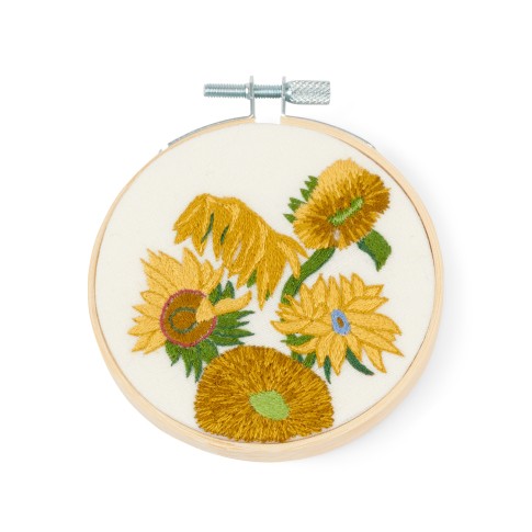 Embroidery kit silk and linen - Van Gogh Sunflowers