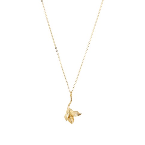Van Gogh Gold plated necklace Irises, by Ellen Beekmans