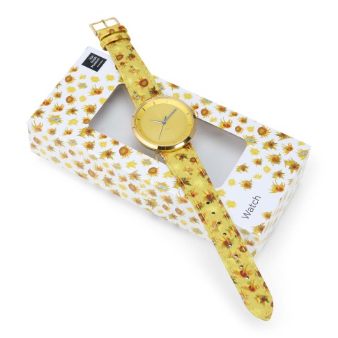 Watch Solar yellow-gold Sunflowers