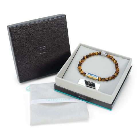 Wheatfield with Crows bracelet – Tiger eye brown