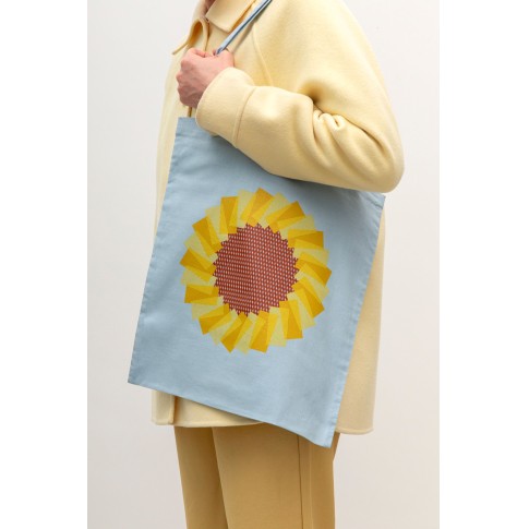 Raw Color Tote bag blue Sunflowers