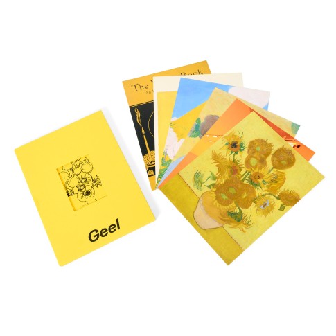 Museum publication Exhibition Yellow topview