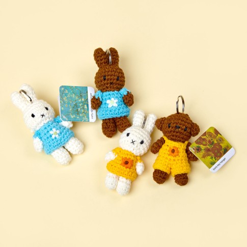 Van Gogh Miffy keychain Sunflowers
