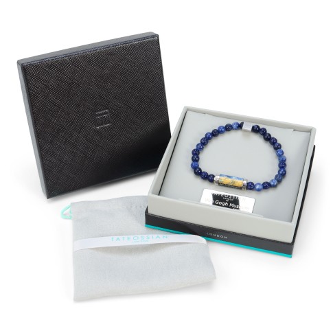 Wheatfield with Crows bracelet – Sodalite blue