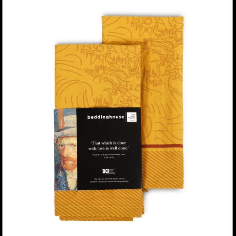 Set of 2 napkins Tournesol Yellow, Beddinghouse x Van Gogh Museum®