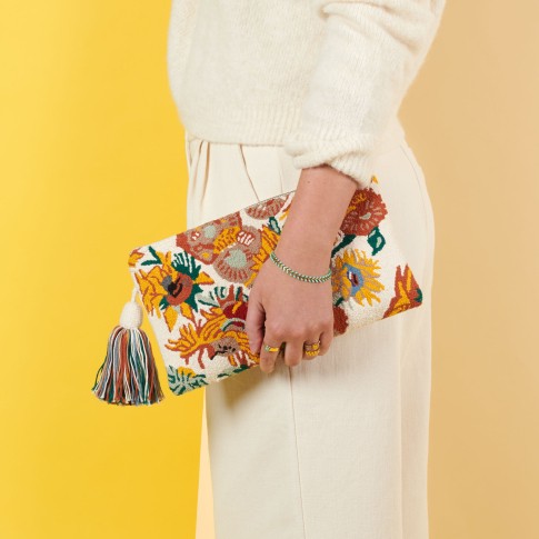 Mama Tierra Clutch – Van Gogh Sunflowers