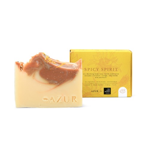 Natural Soap Bar Spicy Spirit Sunflowers, Azur x Van Gogh Museum