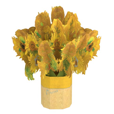 Origamo x Van Gogh Museum 3D Pop-Up Card Sunflowers large