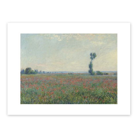 Art print Monet, Champ de coquelicots