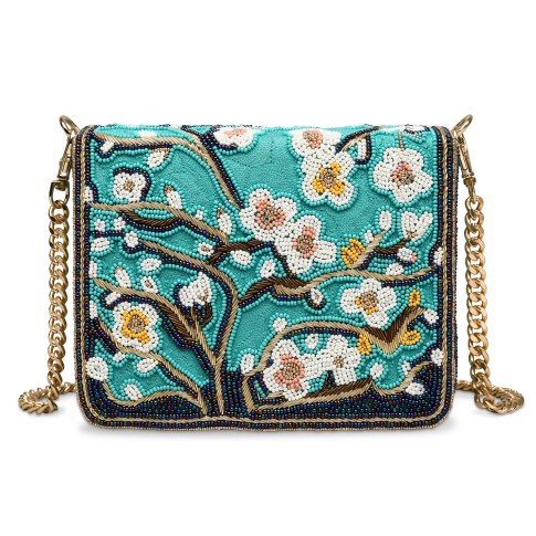 Sophie Cano x Van Gogh Museum, Beaded Mini Bag Almond Blossom