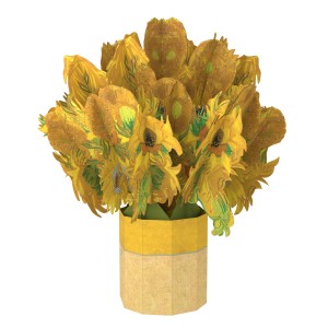 Origamo x Van Gogh Museum 3D Pop-Up Card Sunflowers large
