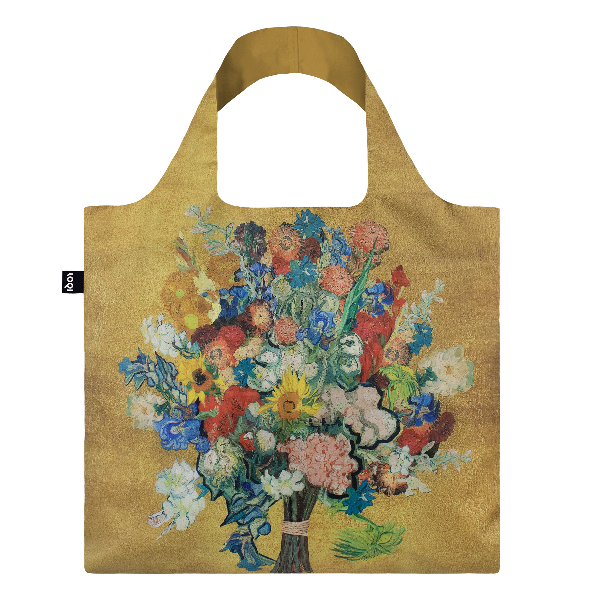 Bag Vincent s flowers gold LOQI x Van Gogh Museum Van Gogh Museum shop