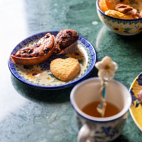 Bunzlau Castle x Van Gogh Museum Cake plate 16cm Sunflowers