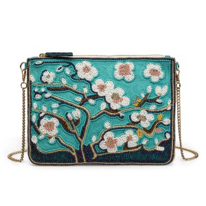 Sophie Cano x Van Gogh Museum, Beaded Clutch Bag Almond Blossom