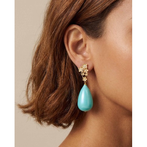 Van Gogh Cotton Pearls pendientes Almendro en flor, de Miccy’s