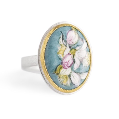 Van Gogh Almond Blossom ring, by Materia Prima