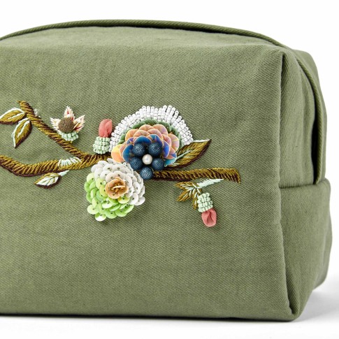 Embroidered Pouch Almond Blossom