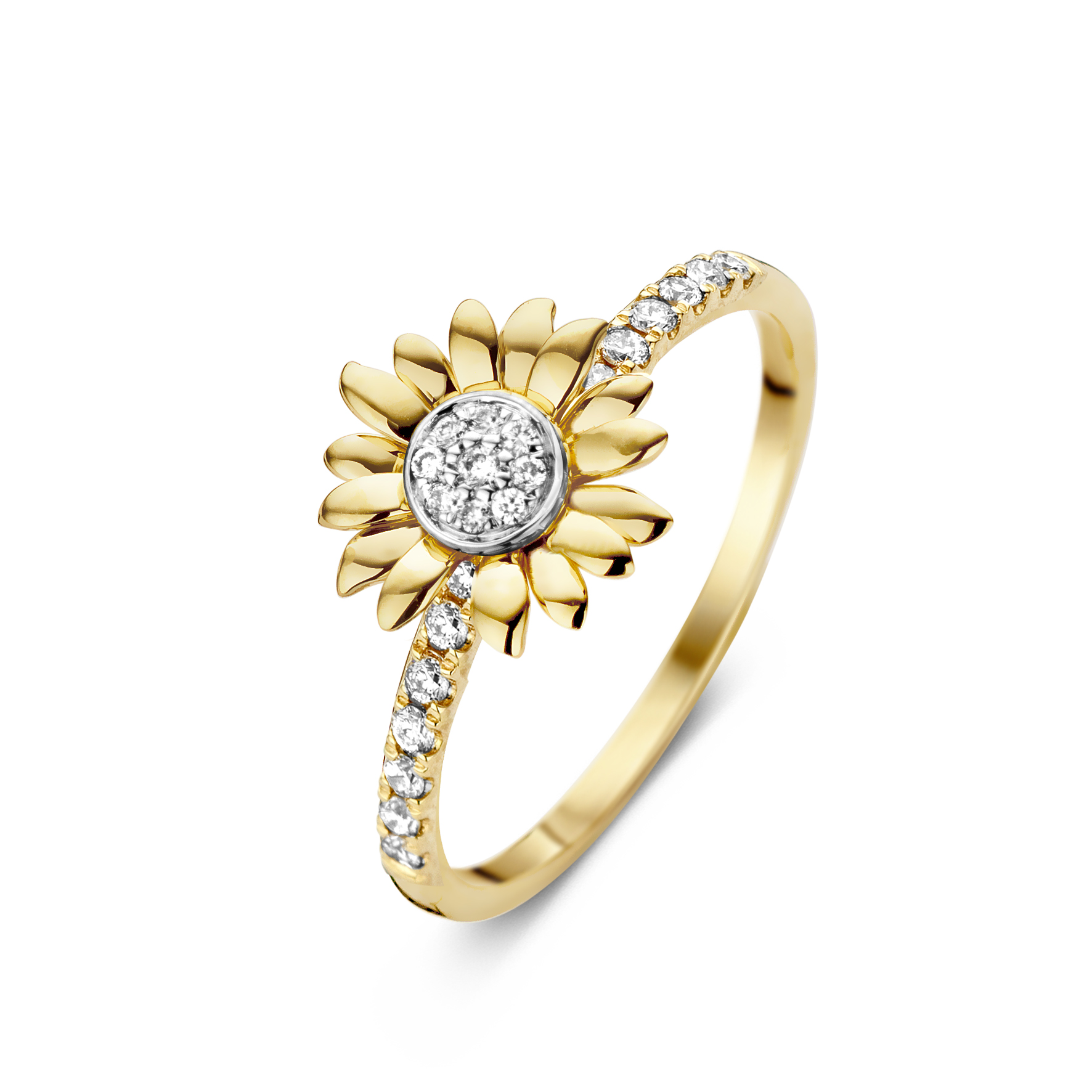 Anillo de best sale oro de girasol