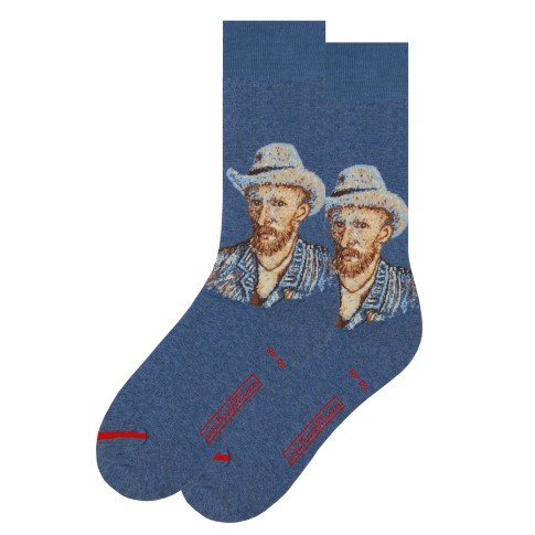 Calcetines Autorretrato con sombrero de fieltro gris, MuseARTa x Van Gogh Museum®