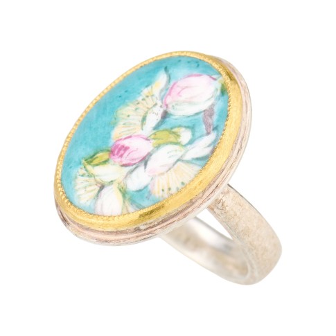 Van Gogh Almond Blossom ring, by Materia Prima