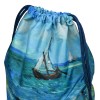 Van Gogh Opvouwbare Drawstring Rugzak Zeegezicht